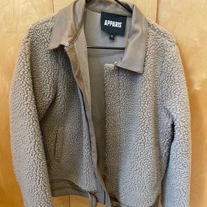 Apparis Sherpa/Leather Jacket LAST CALL